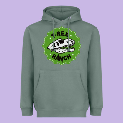 T Rex Ranch Heavyweight Hoodie Designed By Artisfamous