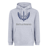 Heather Grey battle hawks football Heavyweight Hoodie - artisFamous