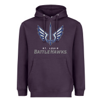 Plum battle hawks football Heavyweight Hoodie - artisFamous