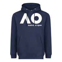 Navy australian open merch Heavyweight Hoodie - artisFamous