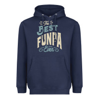 Navy The Best Funpa Ever - Mens Funny Dad and Grandpa Heavyweight Hoodie - artisFamous