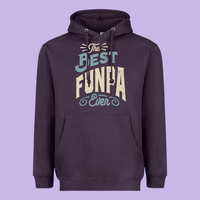 The Best Funpa Ever - Mens Funny Dad And Grandpa Heavyweight Hoodie Designed By Artisfamous