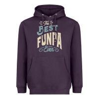 Plum The Best Funpa Ever - Mens Funny Dad and Grandpa Heavyweight Hoodie - artisFamous