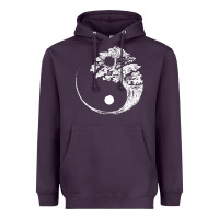 Plum yin yang bonsai tree Heavyweight Hoodie - artisFamous