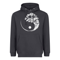 Smoke yin yang bonsai tree Heavyweight Hoodie - artisFamous
