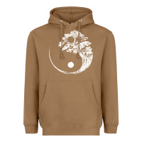Toasted Coconut yin yang bonsai tree Heavyweight Hoodie - artisFamous