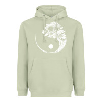 Matcha yin yang bonsai tree Heavyweight Hoodie - artisFamous