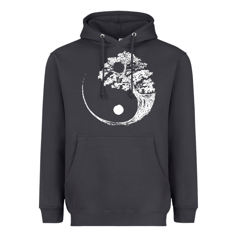 Yin Yang Bonsai Tree Heavyweight Hoodie by artisFamous | Teevron
