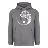Storm yin yang bonsai tree Heavyweight Hoodie - artisFamous