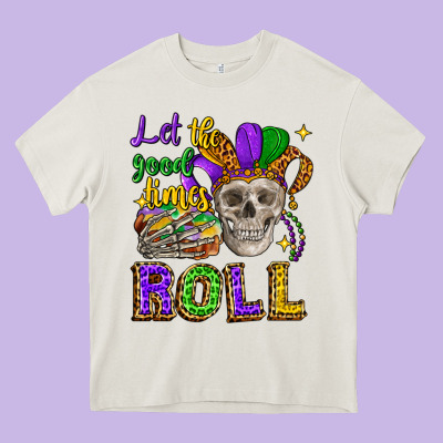 Let The Good Times Roll Heavy Core Tee Designed By Cowgirlartshop