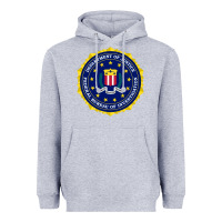 Heather Grey fbi Heavyweight Hoodie - artisFamous
