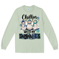 Matcha Chillin With My Snowmies Long Sleeve Tee - FaDigitalArtStudio
