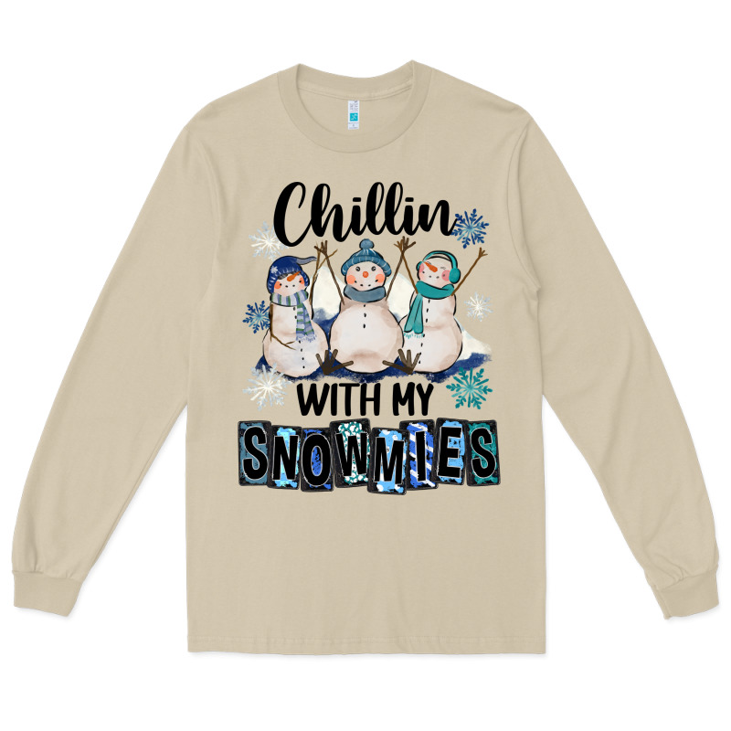 Chillin With My Snowmies Long Sleeve Tee by FaDigitalArtStudio | Teevron