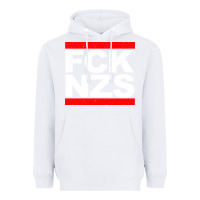 White fck nzs Heavyweight Hoodie - artisFamous