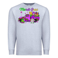 Heather Grey mardi gras truck gnome Premium Sweatshirt - JahusDesignShop