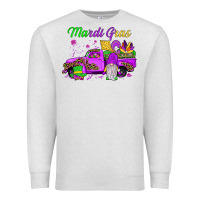 Oatmeal Heather mardi gras truck gnome Premium Sweatshirt - JahusDesignShop