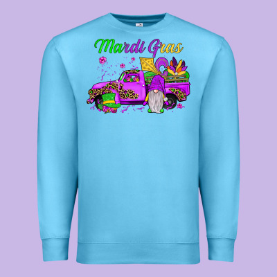 Mardi Gras Truck Gnome Premium Sweatshirt Designed By Jahusdesignshop