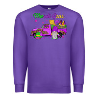 Purple mardi gras truck gnome Premium Sweatshirt - JahusDesignShop