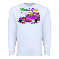 White mardi gras truck gnome Premium Sweatshirt - JahusDesignShop