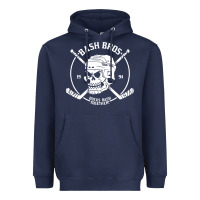 Navy bash bros Heavyweight Hoodie - artisFamous