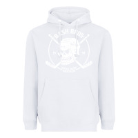 White bash bros Heavyweight Hoodie - artisFamous