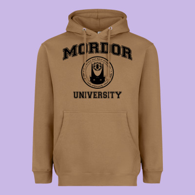 Mordor University Heavyweight Hoodie Designed By Artisfamous