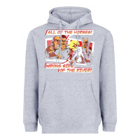 Heather Grey wrong side of the river Heavyweight Hoodie - artisFamous