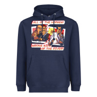 Navy wrong side of the river Heavyweight Hoodie - artisFamous