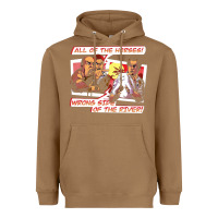 Toasted Coconut wrong side of the river Heavyweight Hoodie - artisFamous