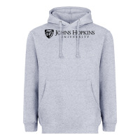 Heather Grey johns hopkins Heavyweight Hoodie - artisFamous