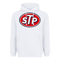White stp motor Heavyweight Hoodie - artisFamous