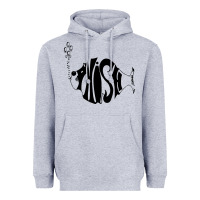 Heather Grey p hish Heavyweight Hoodie - artisFamous