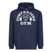Navy power house gym fitness Heavyweight Hoodie - artisFamous