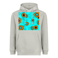 Moon Dust turquoise gemstone sunflower Heavyweight Hoodie - JahusDesignShop