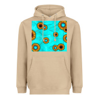 Mushroom turquoise gemstone sunflower Heavyweight Hoodie - JahusDesignShop