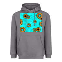 Storm turquoise gemstone sunflower Heavyweight Hoodie - JahusDesignShop