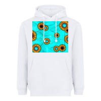White turquoise gemstone sunflower Heavyweight Hoodie - JahusDesignShop