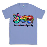 Colony Blue Peace love equality LGBT+ Classic Tee - CowGirlArtShop