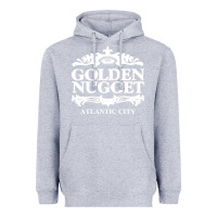 Heather Grey atlantic city golden nugget Heavyweight Hoodie - artisFamous
