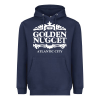 Navy atlantic city golden nugget Heavyweight Hoodie - artisFamous