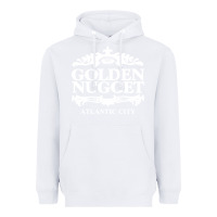 White atlantic city golden nugget Heavyweight Hoodie - artisFamous