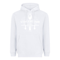 White vitameatavegamin Heavyweight Hoodie - artisFamous