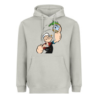 Moon Dust Popeye Spinach Retro Mens Funny Heavyweight Hoodie - artisFamous
