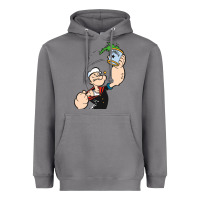 Storm Popeye Spinach Retro Mens Funny Heavyweight Hoodie - artisFamous