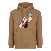 Toasted Coconut Popeye Spinach Retro Mens Funny Heavyweight Hoodie - artisFamous