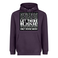 Plum Let there be house music Heavyweight Hoodie - artisFamous