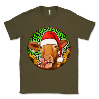Army Green christmas circle earrings Classic Tee - Jasminsmagicworld