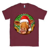 Burgundy christmas circle earrings Classic Tee - Jasminsmagicworld