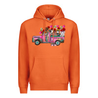 Carrot farm animals valentine truck Premium Hoodie - RacoonDesign