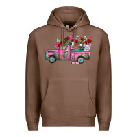 Chestnut farm animals valentine truck Premium Hoodie - RacoonDesign